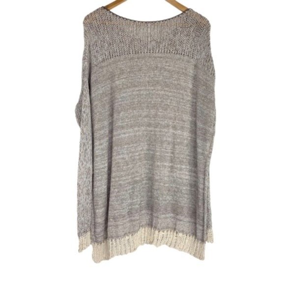 Free People Knit Crochet Lightweight Pullover Sweater Long Sleeve Top - Picture 6 of 6